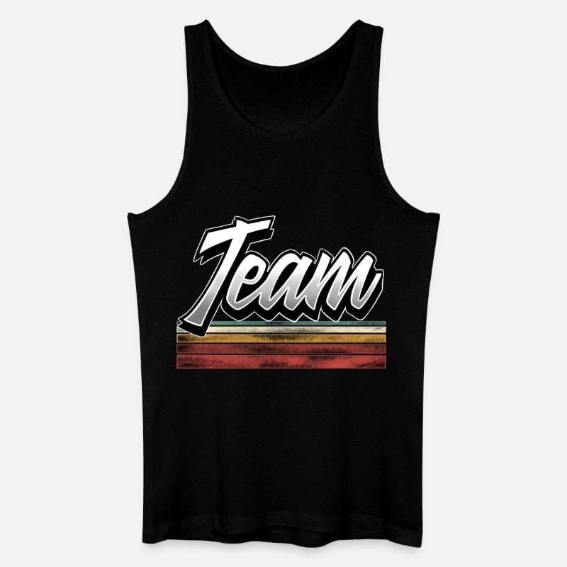 Team - Männer Bio Tank Top - Schwarz