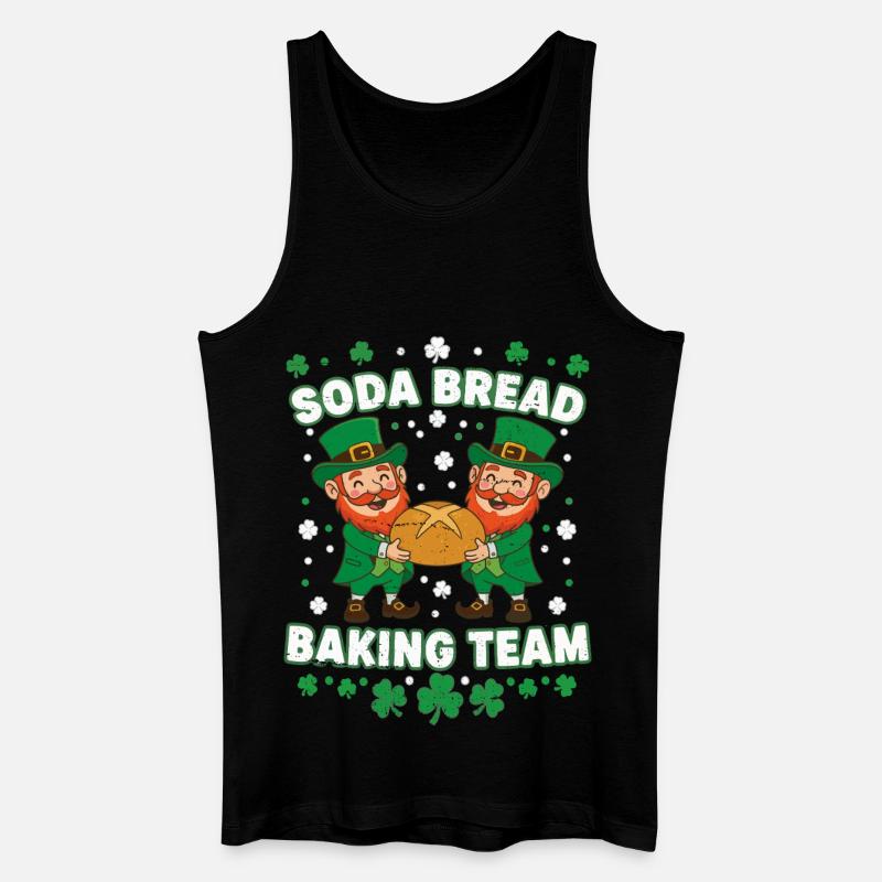 Lustiges Soda Brot Backteam St Patricks - Männer Bio Tank Top - Schwarz