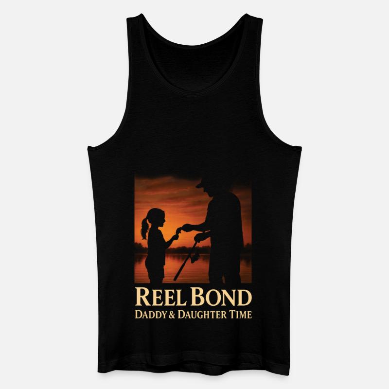Reel Bond Daddy & Daughter Zeit - Männer Bio Tank Top - Schwarz