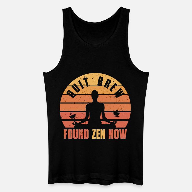 Kaffeeentzug Ex-Kaffeetrinker Quit Brew - Männer Bio Tank Top - Schwarz