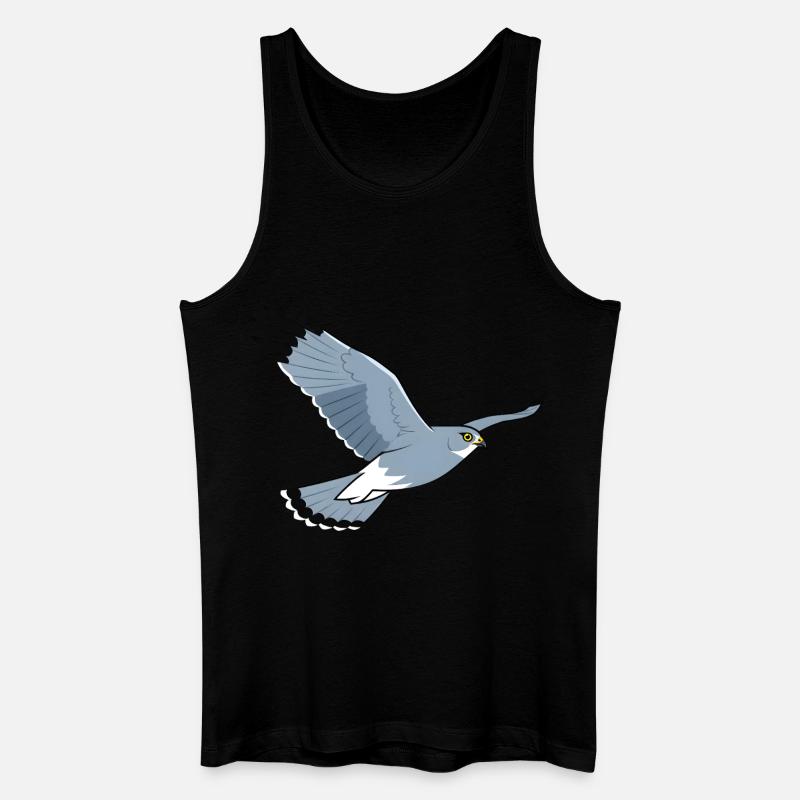 Kornweihe Circus Cyaneus Greifvogel - Männer Bio Tank Top - Schwarz