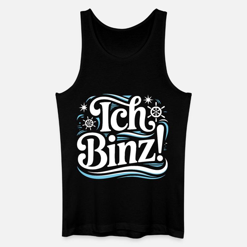 Binz Rügen Ostsee  - Männer Bio Tank Top - Schwarz