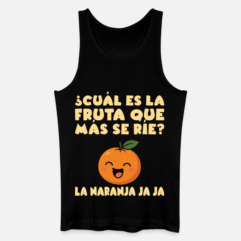 Lustige Spanischlehrerin der Maestra-Schule - Männer Bio Tank Top - Schwarz
