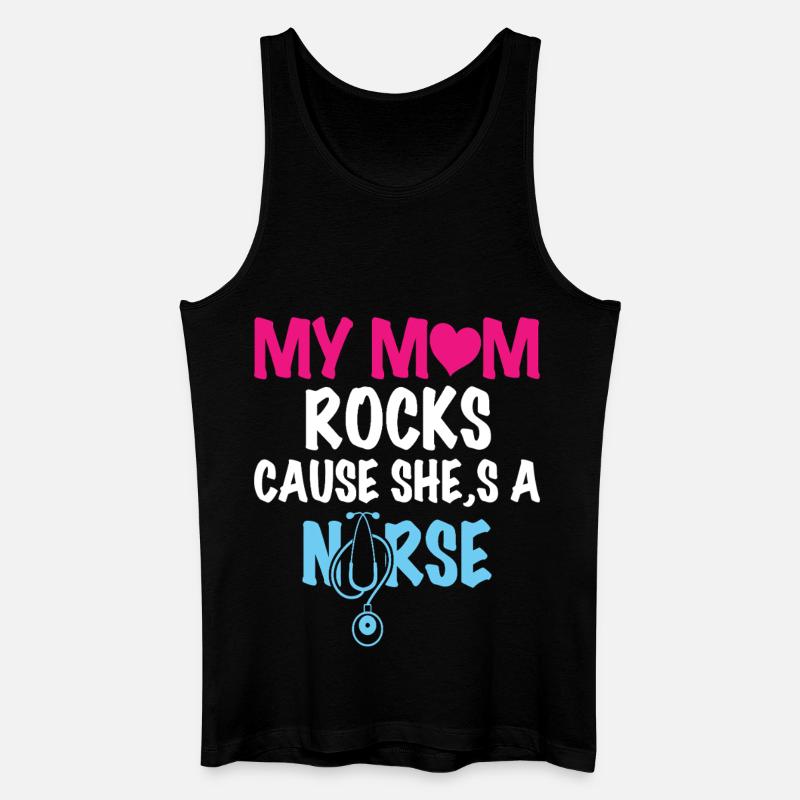 Krankenschwester Mama - Männer Bio Tank Top - Schwarz