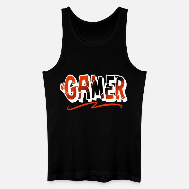 Gamer - Männer Bio Tank Top - Schwarz