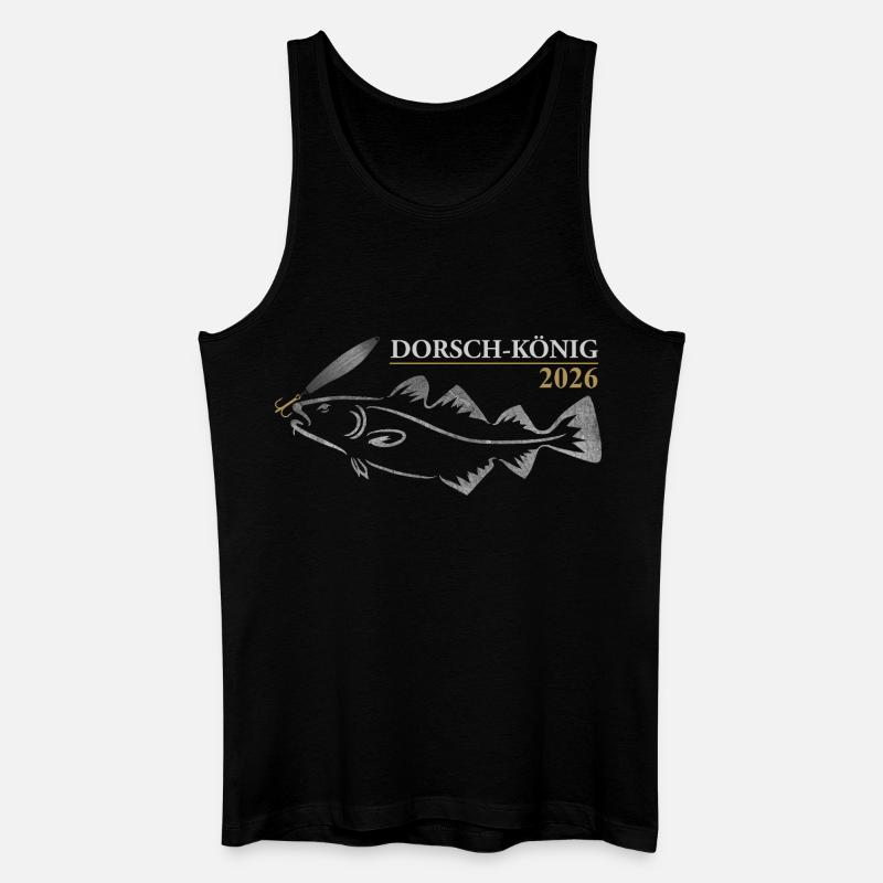 Dorschkönig 2026 - Männer Bio Tank Top - Schwarz
