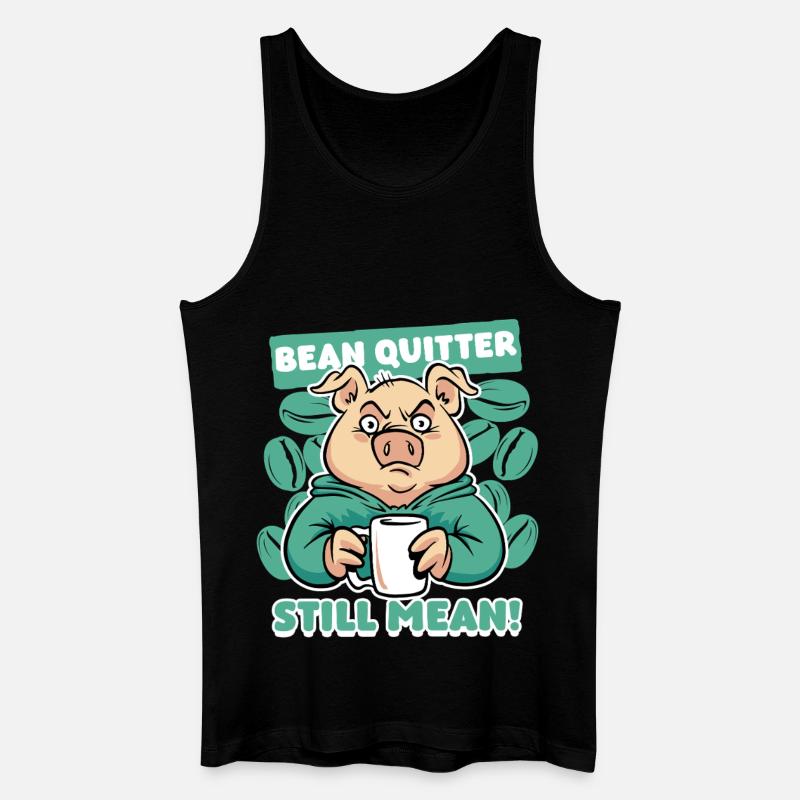 Coffee withdrawal decaffeinated ex-coffee drinker - Men’s Organic Tank Top - black