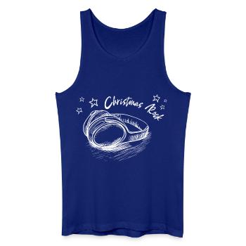 Weihnachten Kopfhörer CHRISTMAS ROCK - Männer Bio Tank Top - Königsblau - Vorne