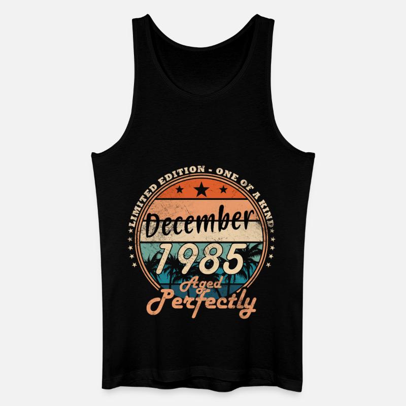 Dezember 1985 - Männer Bio Tank Top - Schwarz