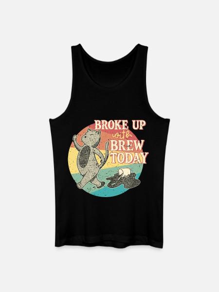 Coffee withdrawal decaffeinated ex-coffee drinker - Men’s Organic Tank Top - black