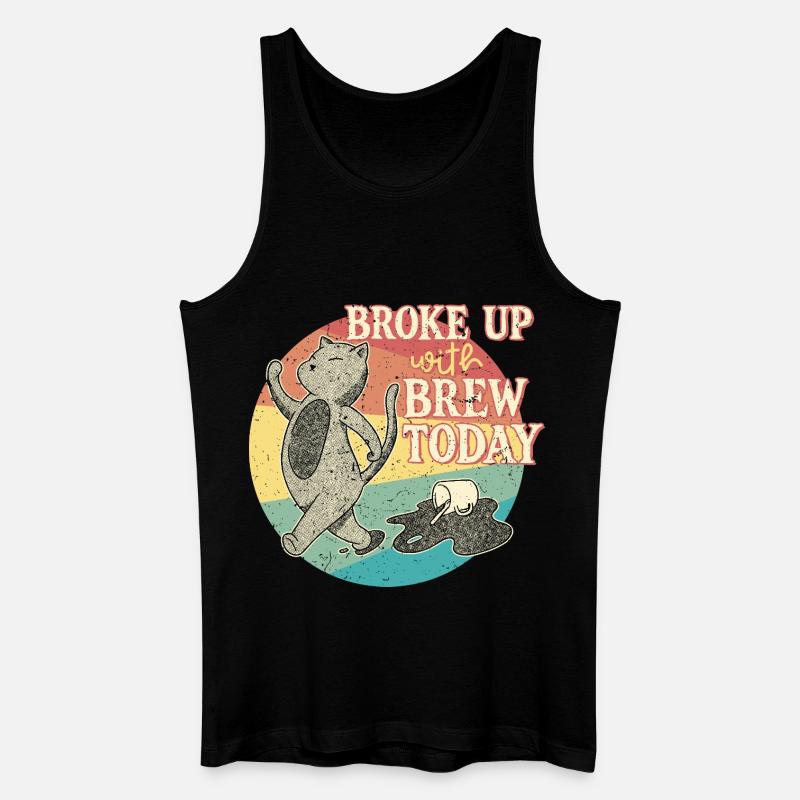 Coffee withdrawal decaffeinated ex-coffee drinker - Men’s Organic Tank Top - black