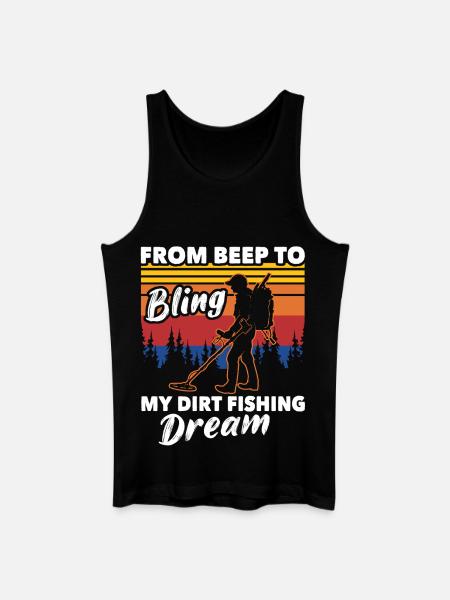 Metalldetektor - Männer Bio Tank Top - Schwarz