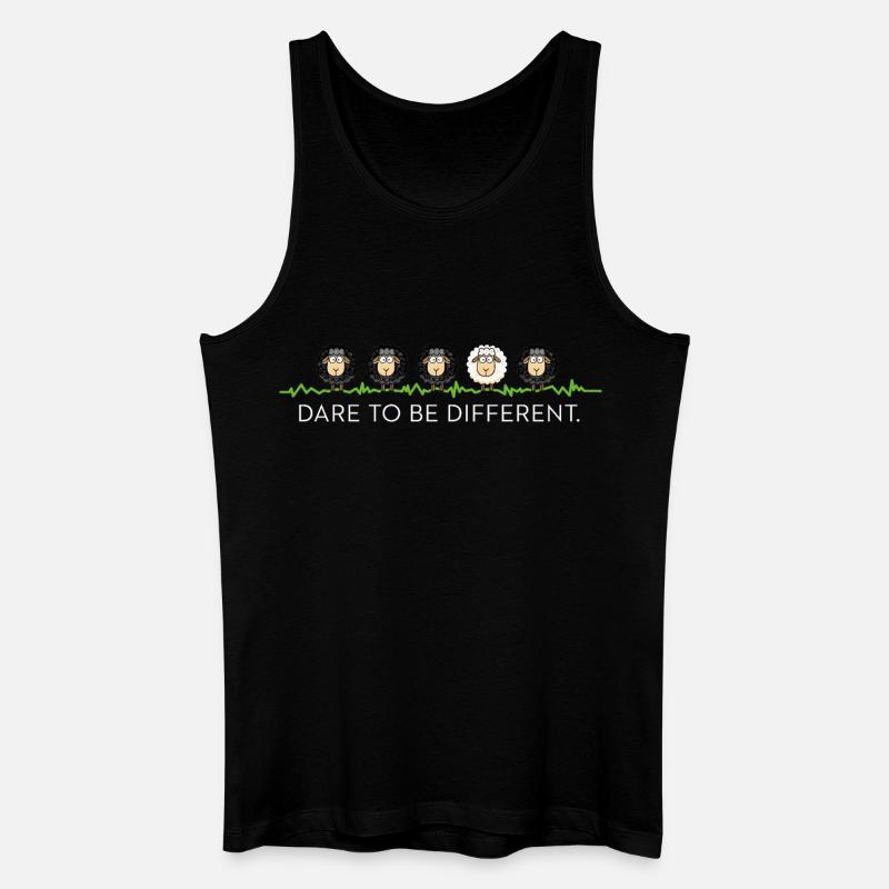 Be Different – Black Sheep - Men’s Organic Tank Top - black