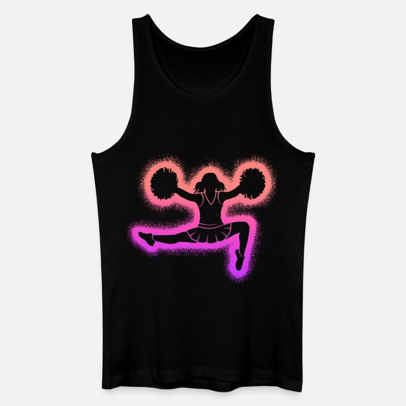 Cheerleading Kinder Mädchen Damen Cheerleader - Männer Bio Tank Top - Schwarz