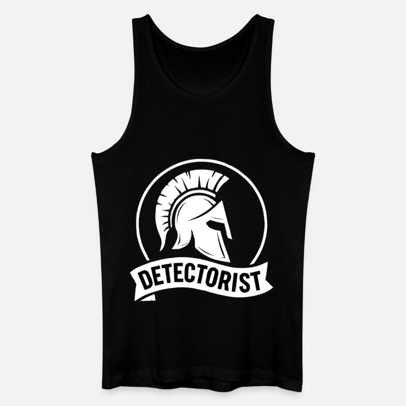Detektor-Schatzjäger-Metalldetektor-Design - Männer Bio Tank Top - Schwarz