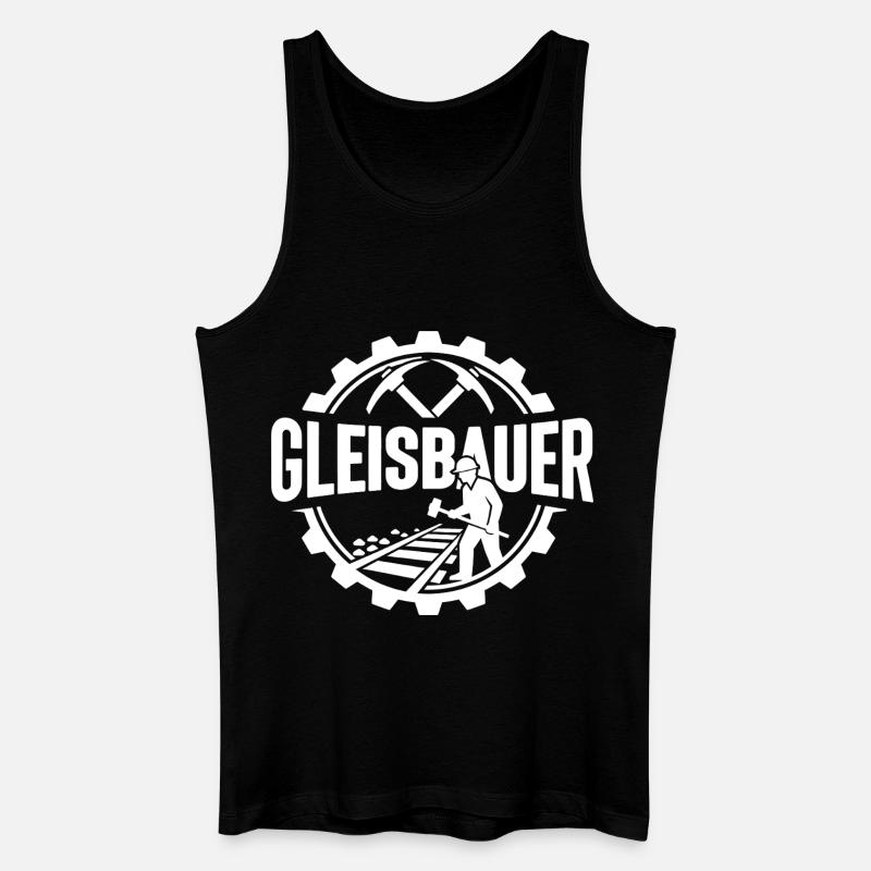 Track Builder Construction Site Railway - Men’s Organic Tank Top - black