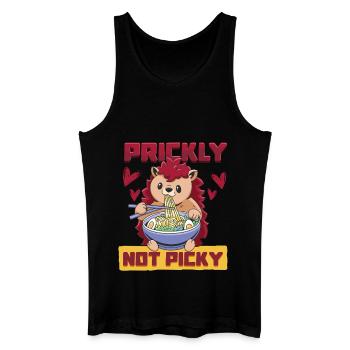 Igel Tag Hedgehog Day Prickly Not Picky - Männer Bio Tank Top - Schwarz - Vorne