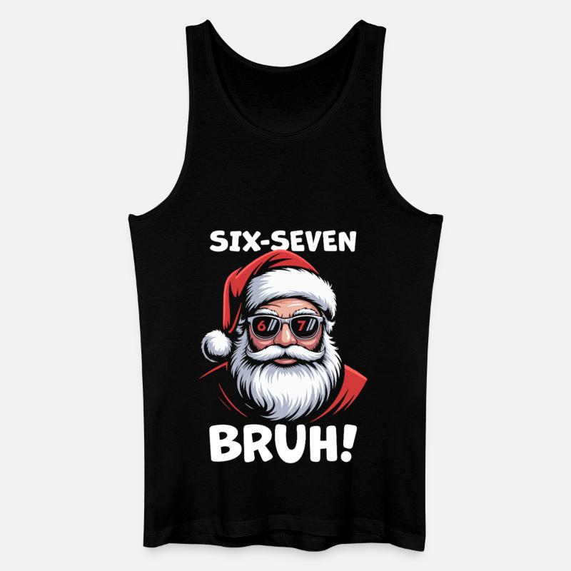 Weihnachtsmann Sechs Sieben - Männer Bio Tank Top - Schwarz