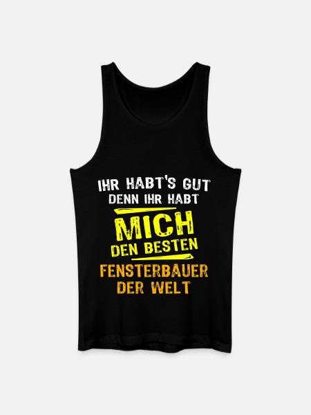 Window Maker Gift - Men’s Organic Tank Top - black