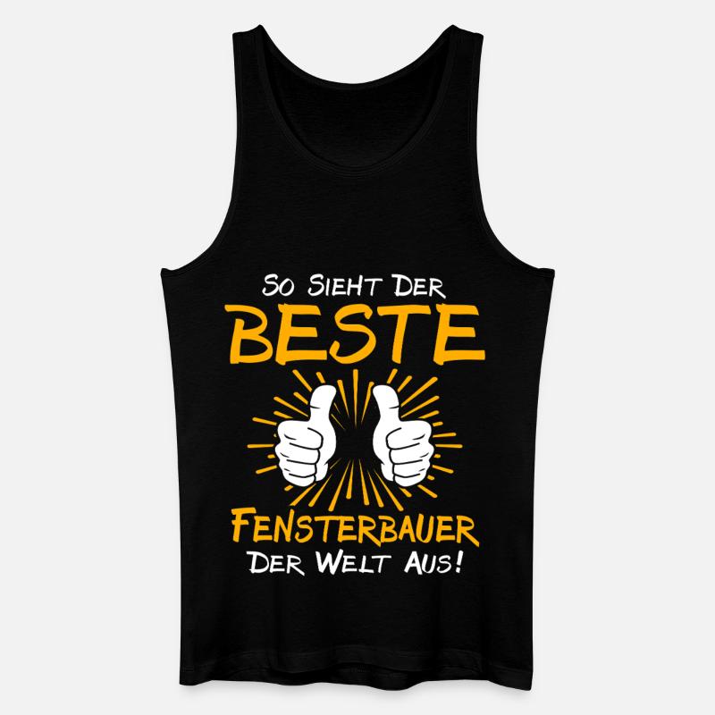 Window Maker Gift Idea - Men’s Organic Tank Top - black