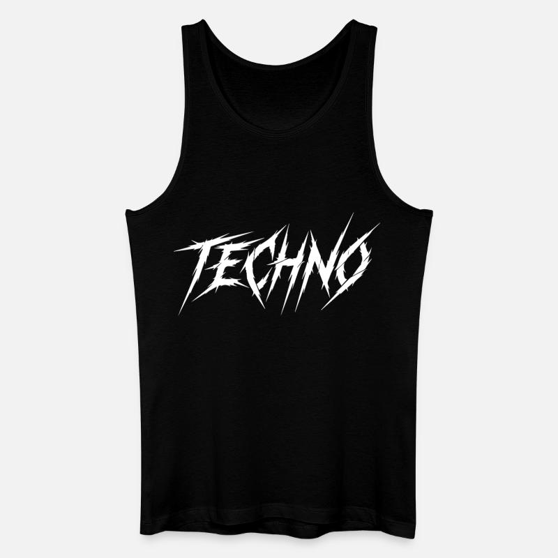 Brutaler Klauen-Techno - Männer Bio Tank Top - Schwarz