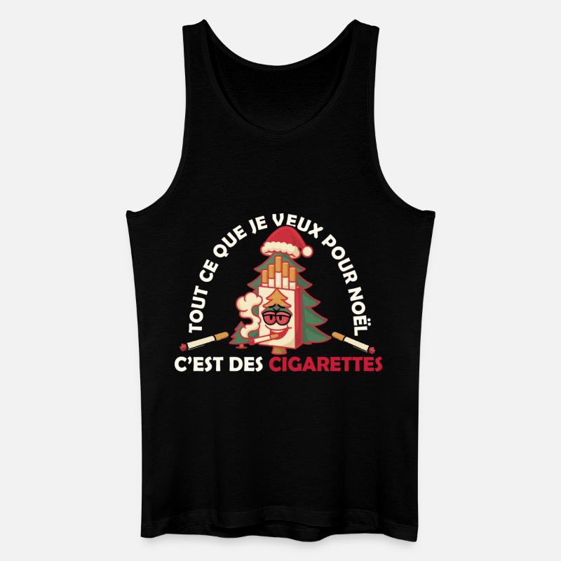 WEIHNACHTSZIGARETTENGESCHENK - Männer Bio Tank Top - Schwarz