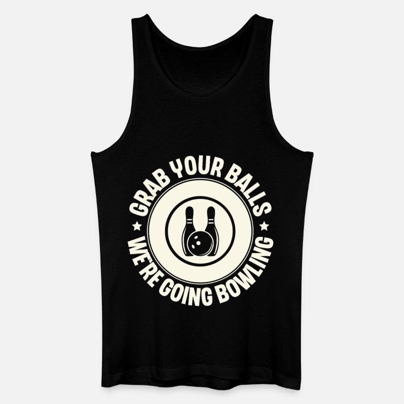 Bowling - Männer Bio Tank Top - Schwarz