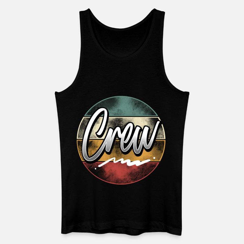 Crew - Männer Bio Tank Top - Schwarz