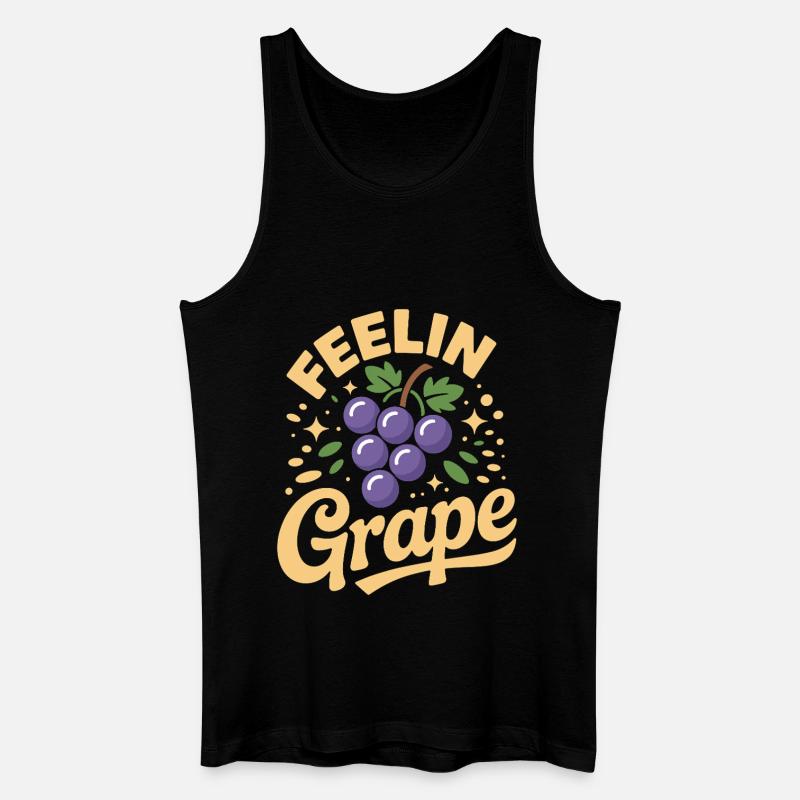 Feelin Grape - Männer Bio Tank Top - Schwarz