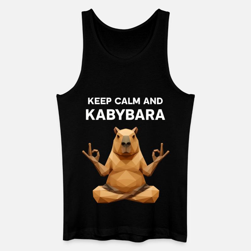Keep Calm Kabybara - Männer Bio Tank Top - Schwarz