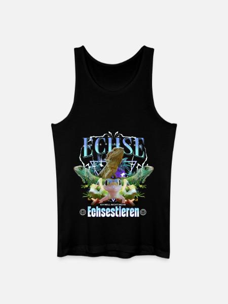 Lizard Y2K Bootleg - Men’s Organic Tank Top - black