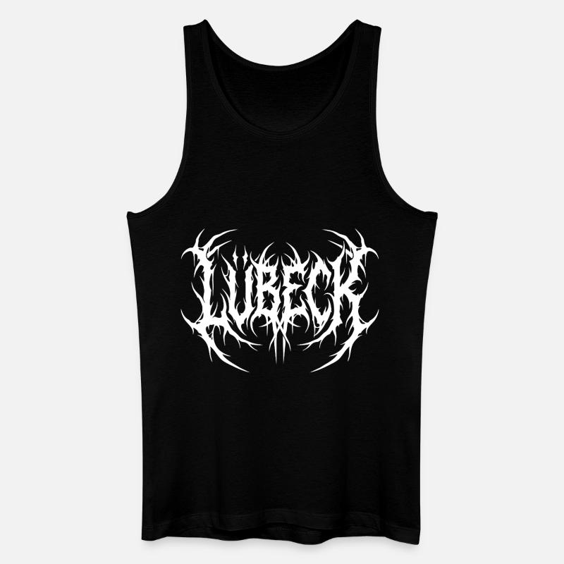 Lübeck Metal Logo extrem - Männer Bio Tank Top - Schwarz