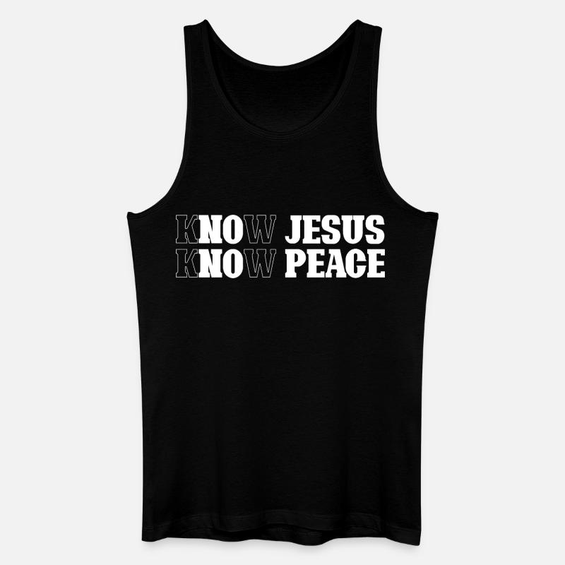 Recognizing Jesus, Finding Peace - Men’s Organic Tank Top - black