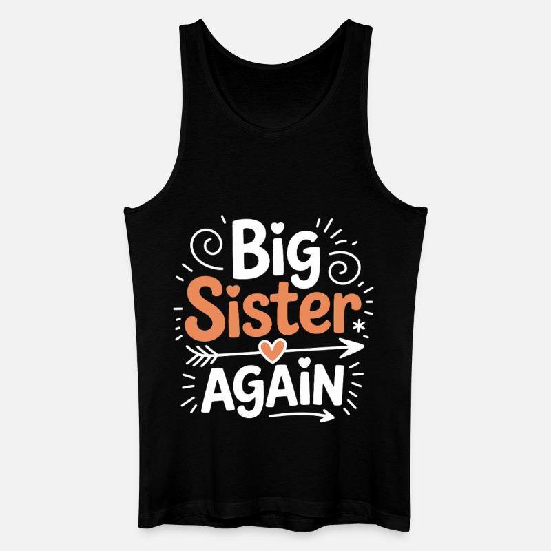 Große Schwester Wieder Da - Männer Bio Tank Top - Schwarz