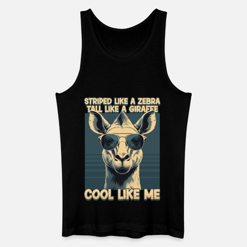 Okapi Tier - Männer Bio Tank Top - Schwarz