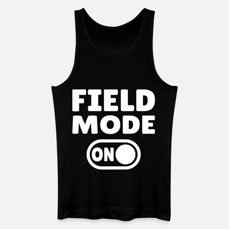 Field Mode ON – Leichtathletik - Männer Bio Tank Top - Schwarz