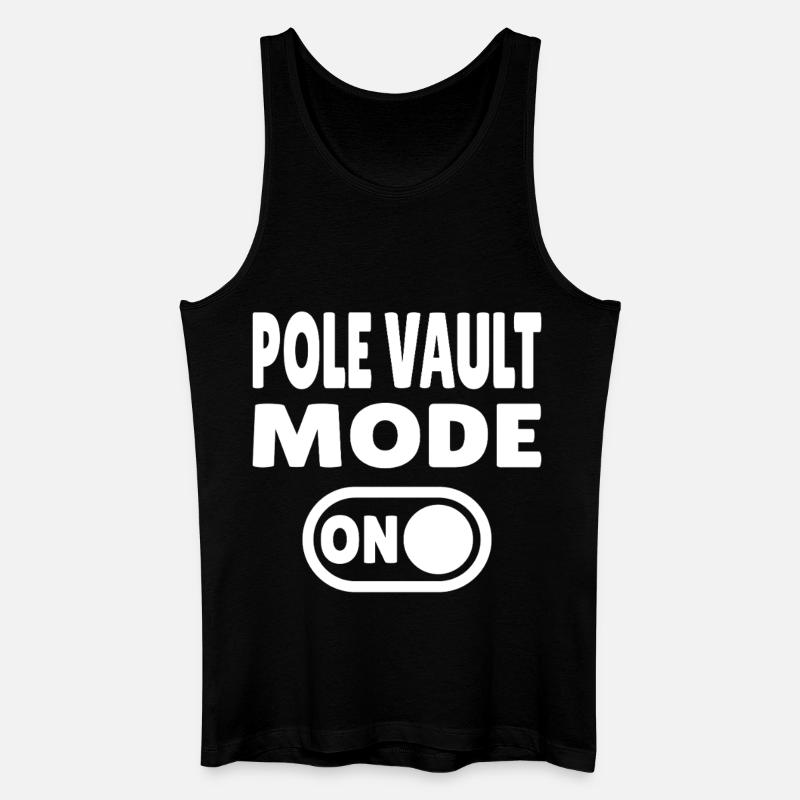 Pole Vault Mode ON – Stabhochsprung - Männer Bio Tank Top - Schwarz