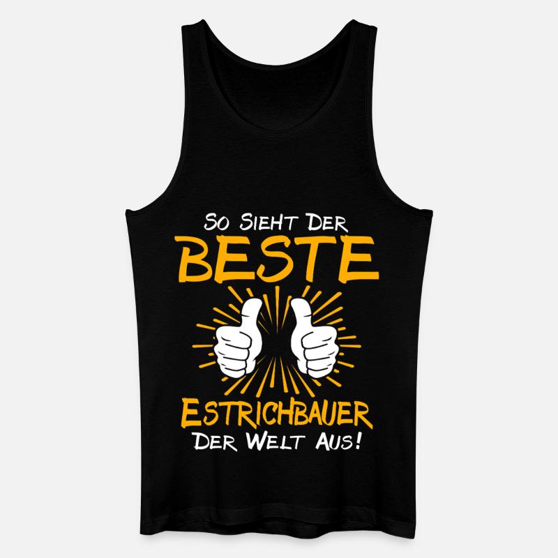 Estrichbauer Geschenkidee - Männer Bio Tank Top - Schwarz