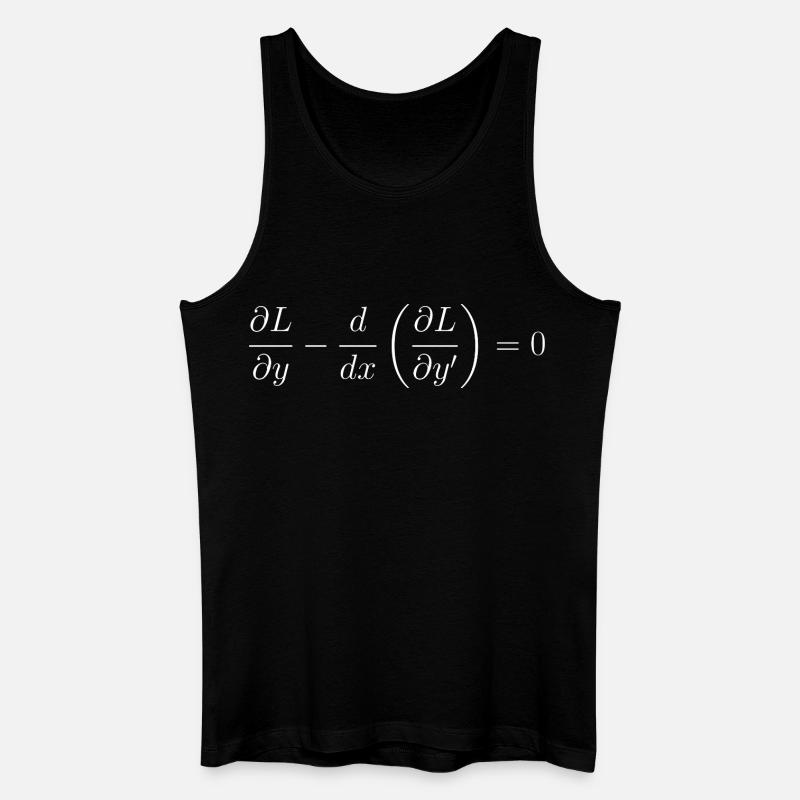 Euler-Lagrange-Gleichungsfundamentalphysik - Männer Bio Tank Top - Schwarz