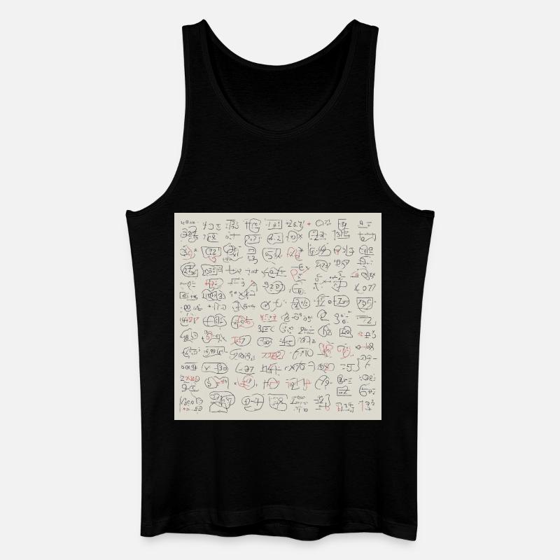 Neue abstrakte Sprache - Männer Bio Tank Top - Schwarz