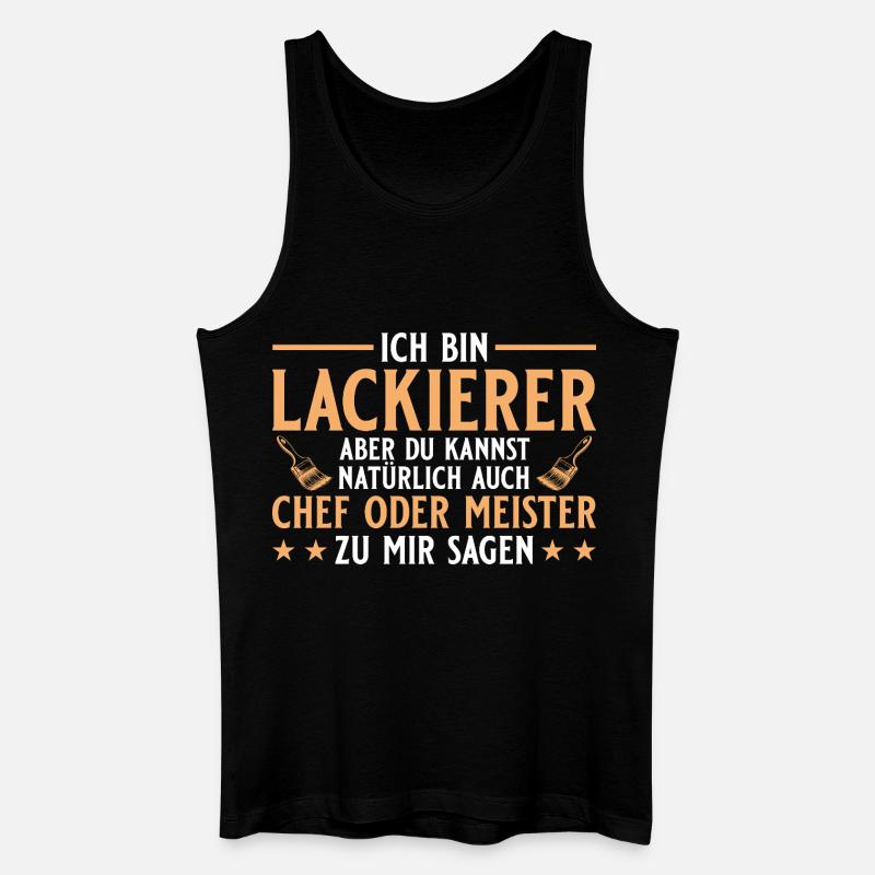 Maler Handwerker Chef oder Meister - Lackierer - Männer Bio Tank Top - Schwarz