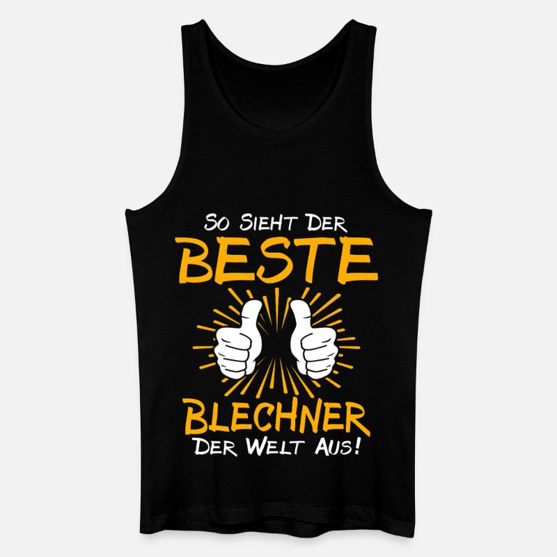 Blechner Geschenkidee - Männer Bio Tank Top - Schwarz