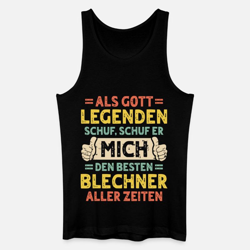 Blechner - Männer Bio Tank Top - Schwarz
