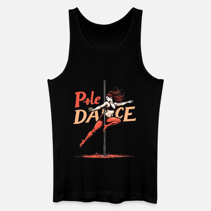 Pole Dance Poledancerin akrobatisch Geschenk - Männer Bio Tank Top - Schwarz