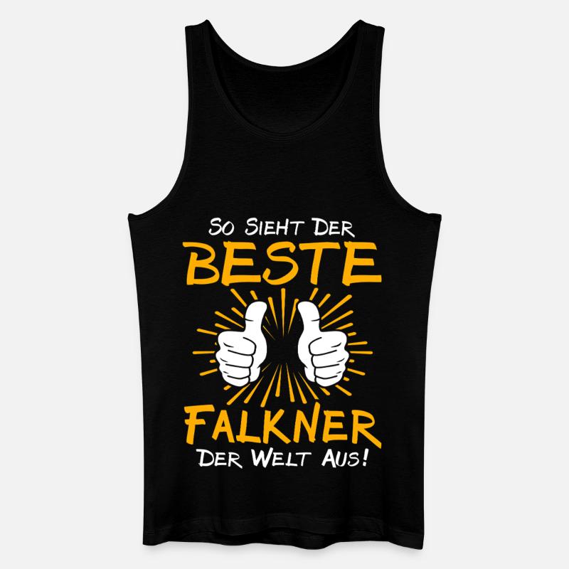 Falkner Geschenkidee - Männer Bio Tank Top - Schwarz