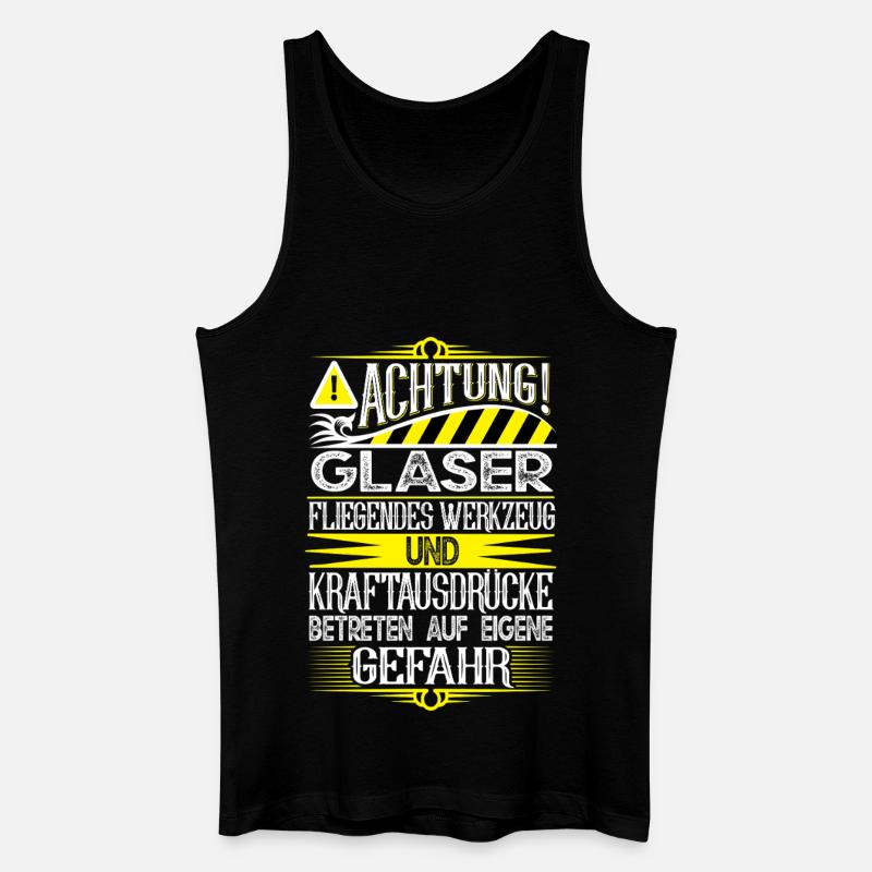 Glaser - Männer Bio Tank Top - Schwarz