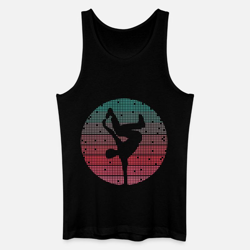 Breakdance Tanz Breakdancer Retro Breakdancer - Männer Bio Tank Top - Schwarz