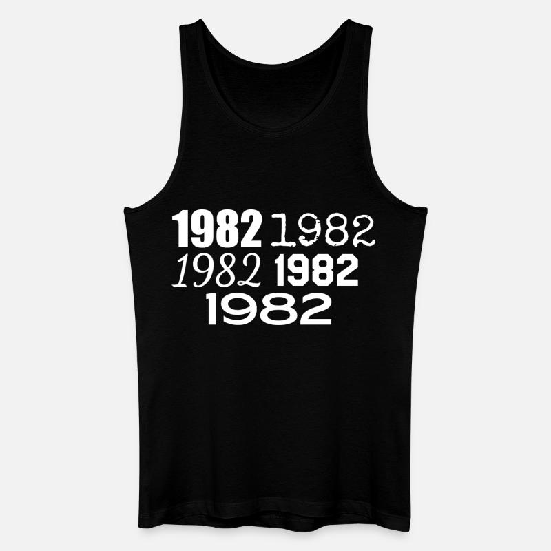 1982 - Männer Bio Tank Top - Schwarz