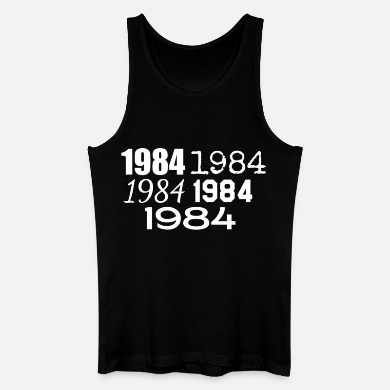 1984 - Männer Bio Tank Top - Schwarz