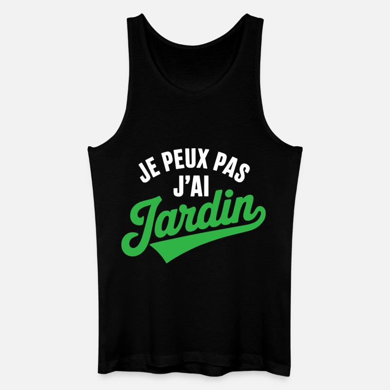 Jeg kan ikke have havehumor havegartner gartner - Økologisk tanktop til mænd - sort